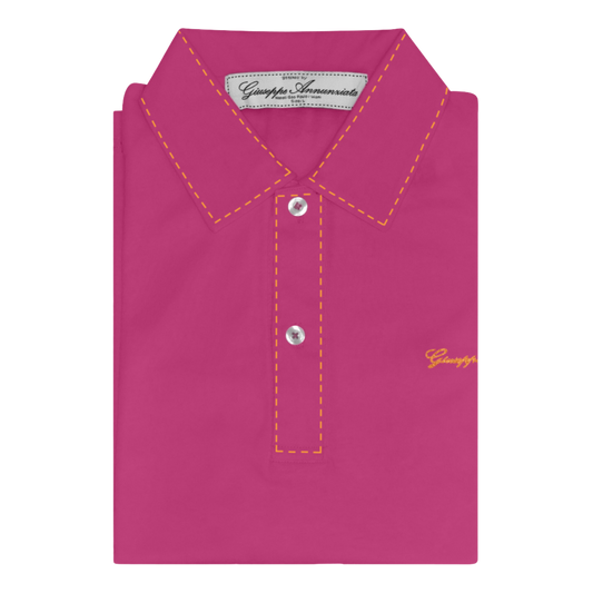 Stitches Polo Fuchsia and Yellow